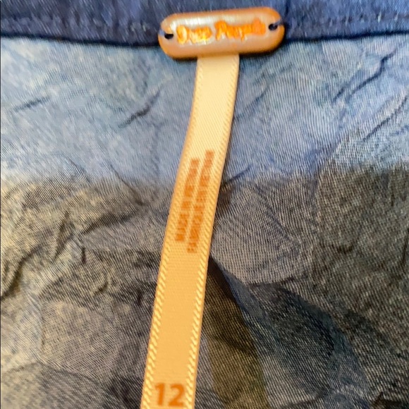 NWT Free People Skirt-distressed look with dye - Picture 12 of 14